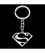 SUPERMAN KEYCHAIN Stainless Steel Metal Superhero Comic Book Fan Key Cha... - €5,16 EUR
