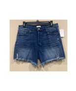 Edyson Delon High Rise Shorts Cut Off Denim Frayed Tattered 29 Button Fl... - £31.49 GBP