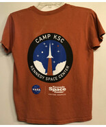 NASA Visitor Space Camp/KSC T Shirt Youth M? 32&quot; Chest 20&quot; Length Burnt ... - $242.18 MXN
