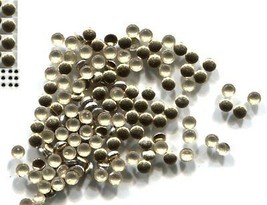 Round Smooth Nailheads 1.5mm  BRANDY GOLD  Hot fix   2 Gross  288 Pieces - £4.53 GBP