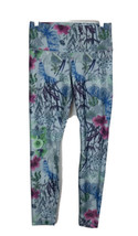 Playground Brand Yoga Fitness MEDIUM Leggings Dragon Fly Flowers - £16.61 GBP