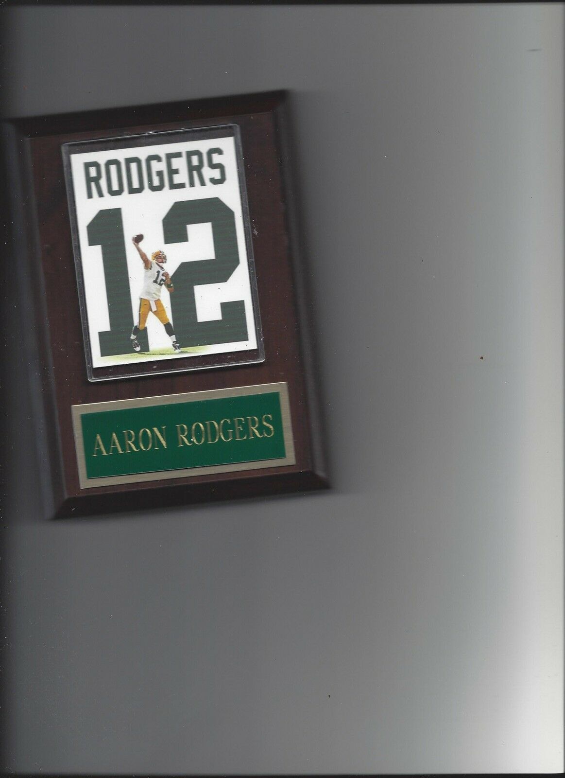 AARON RODGERS JERSEY PLAQUE GREEN BAY PACKERS FOOTBALL NFL PHOTO PLAQUE - £3.94 GBP