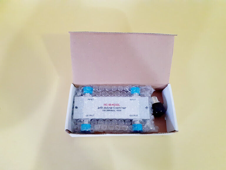 3dB Hybrid Combiner 800-3000Mhz 100W HC-M-N200L terminating loop NEW - $326.70