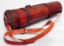 Brass Telescope RED Cap Belt - Handmade Antique Replica - Steampunk - Vintage -  - £28.86 GBP