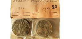  Lebanon Valley Coin Club 1980 1977 2 BU tokens  Bronze Cornwall Pennsylvania - £10.85 GBP