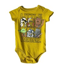 Unisex Infant Star Wars Little Rebel Size 12M one piece Mustard Green - £8.35 GBP
