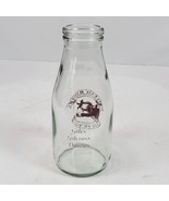 Vintage Milk Bottle Giles Gilcross Dairies 5.5 Inch NO LID - $266.55 MXN