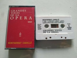 MONTSERRAT CABALLE Grandes Voces De La Opera 1990 - Cinta Tape Cassette - $14.04