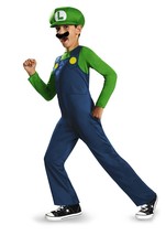 Disguise Super Mario Brothers Luigi Classic Boys Costume Large (10-12) - £44.40 GBP