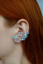 Fairy ear cuff earring, Elf ear cuff jewelry, No piercing ear wrap - £20.45 GBP+