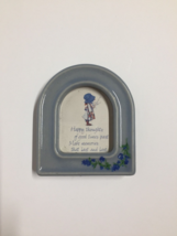 Holly Hobby Small Blue Picture Frame with Poem &quot;Happy thoughts of good times.... - £2.87 GBP