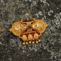 Vintage antique design 22k karat yellow gold amulet pendant handmade excellent w - £520.84 GBP