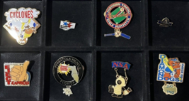 8 Trading Pins Fast Pitch Softball Hat Lapel Pins Mixed States, Tournaments - £11.34 GBP