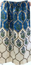 Vintage MCM Fiberglass  Geometric Curtains Drapes 2 Pinch Pleat Panels - $3,392.74 MXN