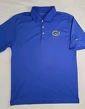 Nike Golf Dri-Fit Florida Gators Polo Shirt Size S Blue Short Sleeve Embroidered - £15.39 GBP