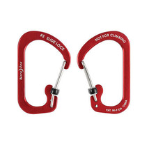 Nite Ize SlideLock Carabiner Aluminum - #3 Red - £31.02 GBP