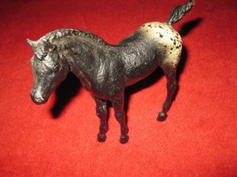 Breyer Horse: 6&quot; Tall Black w/ white painted speckled rear. short tailed... - $15.00