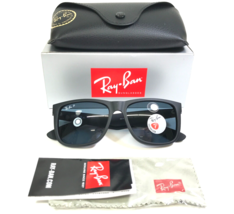 Ray-Ban Sunglasses RB4165 JUSTIN 622/2V Matte Black Rubberized Polarized Lenses - £74.39 GBP