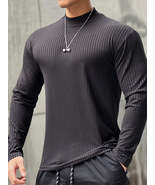 Men&#39;s Mock Neck Long Sleeve T-Shirt - $36.49