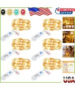 Elegant 6 Pack Fairy Lights, 7ft Battery-Powered with Timer - Indoor/Out... - $15.93 CAD