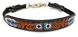 Western  Tack Floral Tooled Leather Wither Breast Collar Strap  105HR03 - $26.72