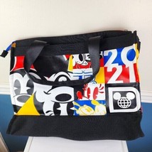Disney Parks 2021 Canvas Mickey Mouse Tote Bag Full Zip NWOT - £19.57 GBP