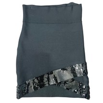 BCBGMaxazria Black Sequin Stretchy Bandage Bodycon Mini Skirt size XS Cl... - $366.26 MXN