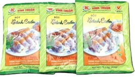 3 PACKS Bot Banh Cuon Vinh Thuan Flour For Wet Rice Paper Cake 14 Oz/ 400g - $20.78