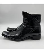 Martello Black Leather Vintage Mens Boots B72-1 Size 46 EU 12 US 11 UK - £88.51 GBP