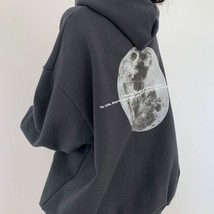 Clothes hoody hooded collar solid color long sleeve sweaters pockets letter print loose thumb200