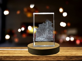 LED Base included | Great Basin Bristlecone Pine 3D Engraved Crystal 3D  - £31.96 GBP+