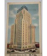 Vintage Hotel Biltmore Oklahoma City Oklahoma Linen Postcard 1952 - $8.99