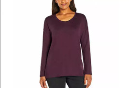 Banana Republic Women&#39;s Plus Size 3X Purple Stretch Long Sleeve Top Shir... - $11.69