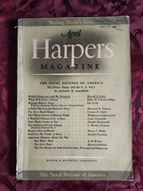 Harper&#39;s April 1941 Joseph Freeman Harold J Laski Wolfgang Langewiesche - £6.79 GBP