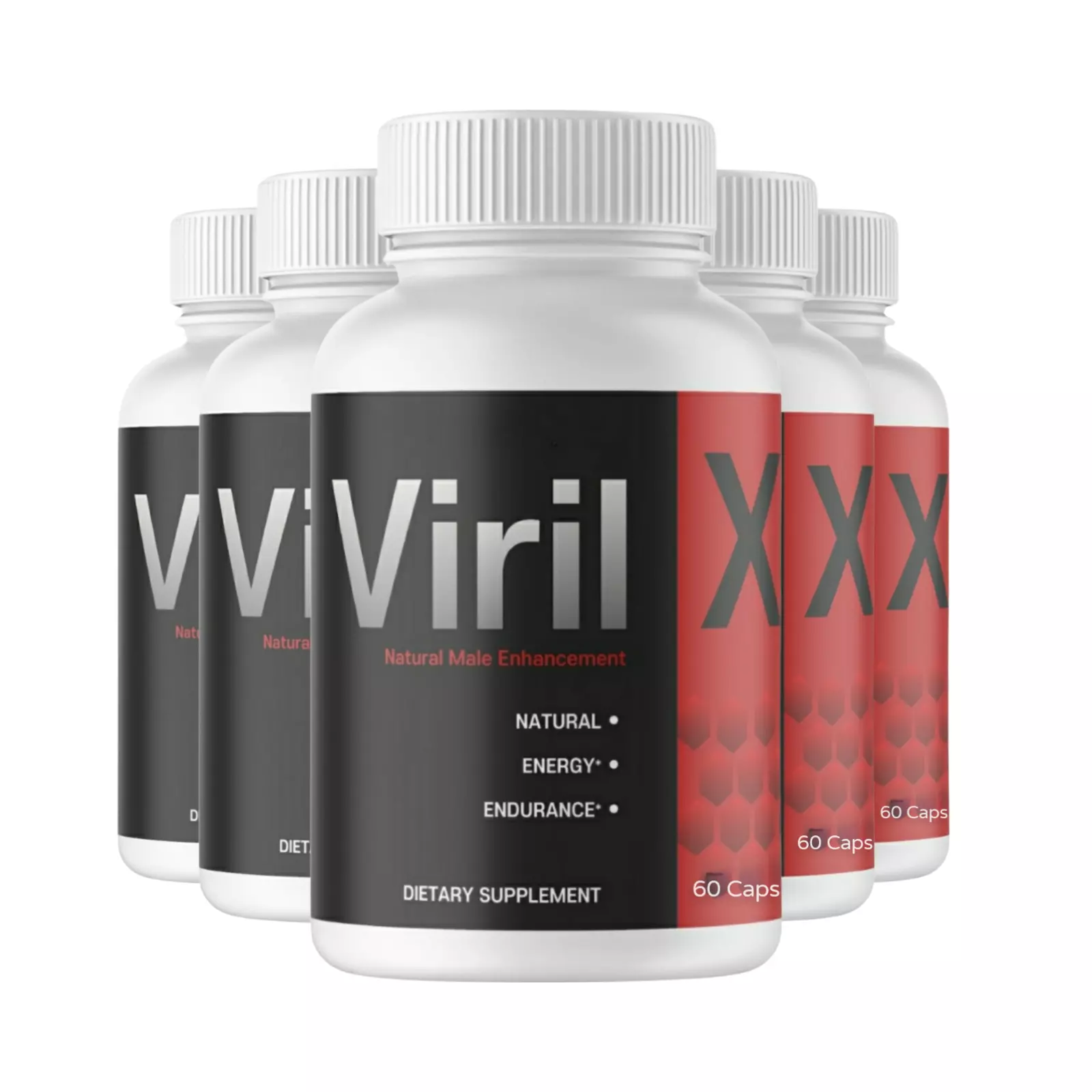 5-Pack Viril X All Natural Formula Dietary Supplement - 300 Capsules - $105.54