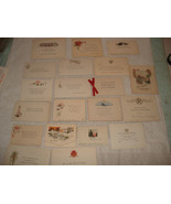 20 Vintage antique assorted 1920s Christmas Cards - $468.29 MXN