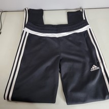 Adidas Climacool Womens Sweatpants Small 8-10 Side Stripe Black White Zi... - $19.98