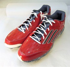 Adidas PowerAlley 2 Baseball Cleat Red Size 15 Men's New - $28.79