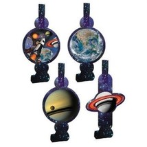 Space Blast Blowouts 8 Pack Solar System Spaceship Party Decoration - £8.75 GBP