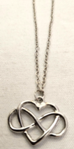 Infinity Heart Necklace Silver Colored Chain Great Gift Idea Brand New B... - £7.80 GBP