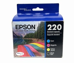 4-Epson DURABrite Ultra 220 Ink Cartridges Black/Cyan/Magenta/Yellow, 09/24 - £15.58 GBP