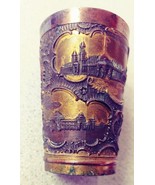 1904 St. Louis World&#39;s Fair Embossed Gilded Brass Cup National Novelty Co. - £38.36 GBP