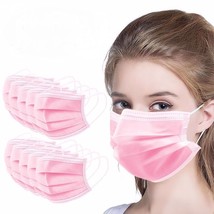 Disposable Face Covering (Pink). Disposable Protecticve MASK. 50 Per Pack. - £6.75 GBP