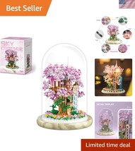 Complete Sakura Tree Building Blocks Set with Lights &amp; Wooden Base - 138... - €38,40 EUR