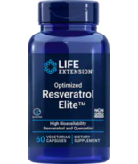 4 BOTTLES SALE Life Extension Optimized Resveratrol Elite 60 veg caps - $78.00