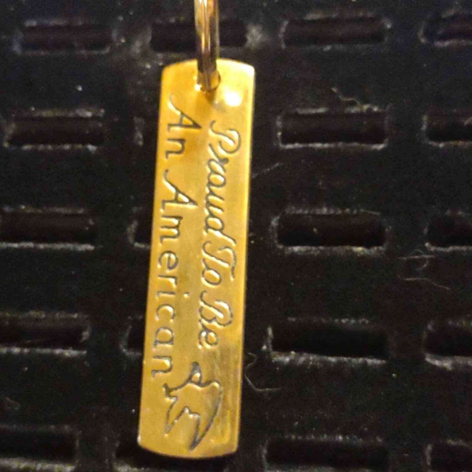 Really awesome gold keychain~proud to be an American - $24.75