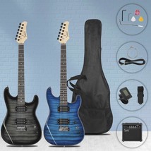 Gst Stylish H-H Pickup Electric Guitar Kit With 20W Amp Bag - £120.34 GBP