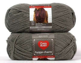 2 Count Red Heart 7 Oz Hygge Charm Shooting Star 4 Medium 97% Acrylic Yarn - £25.49 GBP