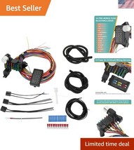 Heavy-Duty 14 Fuse Wiring Harness with Modular Flasher for Street &amp; Race... - $998.26 MXN