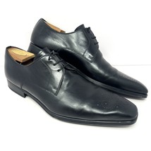 Magnanni x Saks Fifth Avenue Men’s Wingtip Oxford Sz 10.5 Black Leather ... - $98.95